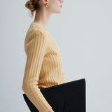 Vintage Celine Sport Cable Knit Yün Hırka