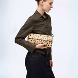 Vintage DKNY Leopard Print Pony Hair Deri Çanta
