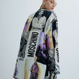 Vintage Moschino Power & Glamour Print Gömlek