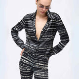 Vintage Moschino Stay On Line Print Gömlek