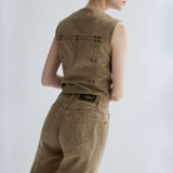 Vintage Fendi Jeans Pantolon - Yelek Takım