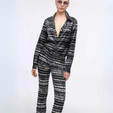 Vintage Moschino Stay On Line Print Gömlek