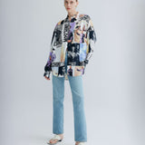 Vintage Moschino Power & Glamour Print Gömlek