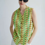 Vintage Versace FruIt PrInt Yelek