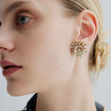 Vintage Sarah Coventry Flower Klİpslİ Küpe