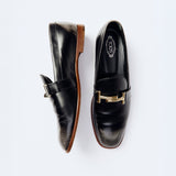 Tod's Fall Winter 2016 Double T Eskitme Detaylı Deri Loafer