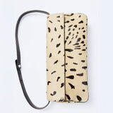 Vintage DKNY Leopard Print Pony Hair Deri Çanta