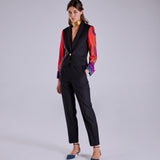 Vintage Gianni Versace Couture F/W 1990 Pinstripe Yün Pantolon Ceket Takım