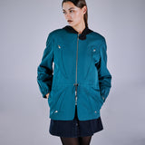 Vintage Thierry Mugler F/W 1988 Yün Fermuarlı Parka Ceket