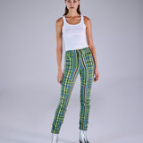Vintage Versace Gridded Jean Pantolon