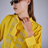 Vintage Yves Saint Laurent İpek Gömlek