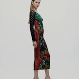 Vintage Jean Paul Gaultier Soleil S/S 1996 Op Art Mesh Elbise