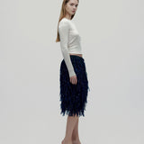 Dries Van Noten S/S 2015 Look #26 Embroidered Ribbon Fringe Etek