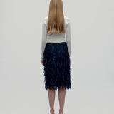 Dries Van Noten S/S 2015 Look #26 Embroidered Ribbon Fringe Etek