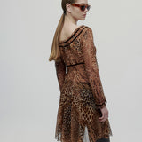 Vintage Blugirl by Blumarine Leopard İpek Tunik (c. 2002–2004)