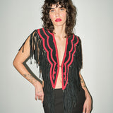 Vintage Western Fringe Süet Aksesuar
