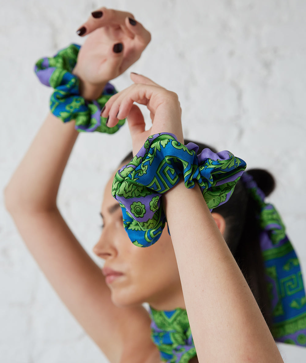 PS x Gaios Upcycled Versace İpek Bağ – Pop + Sandy