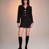 Vintage Moschino Push for Nature Tweed Skirt Set