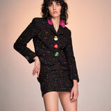 Vintage Moschino Push for Nature Tweed Skirt Set