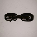Vintage Chanel Gradient Rhinestone CC Logo Güneş Gözlüğü