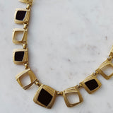 Vintage Trifari Geometric Statement Kolye