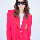 Vintage Escada İşleme Detaylı Yün Blazer