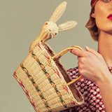 Vintage Deer Basket Çanta