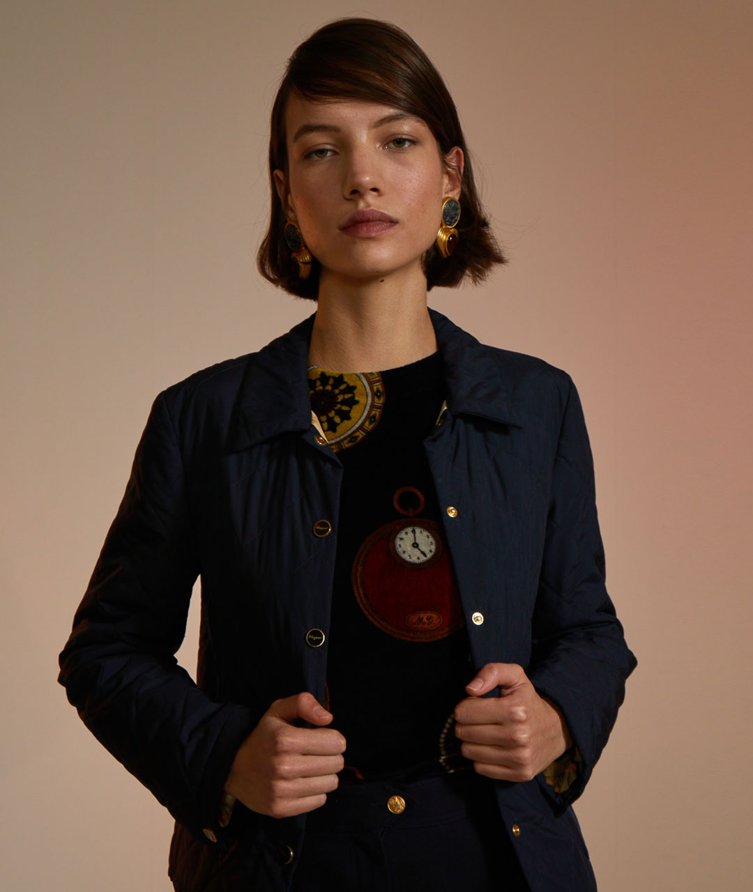 Vintage Salvatore Ferragamo Silk Coat/Jacket – Pop + Sandy