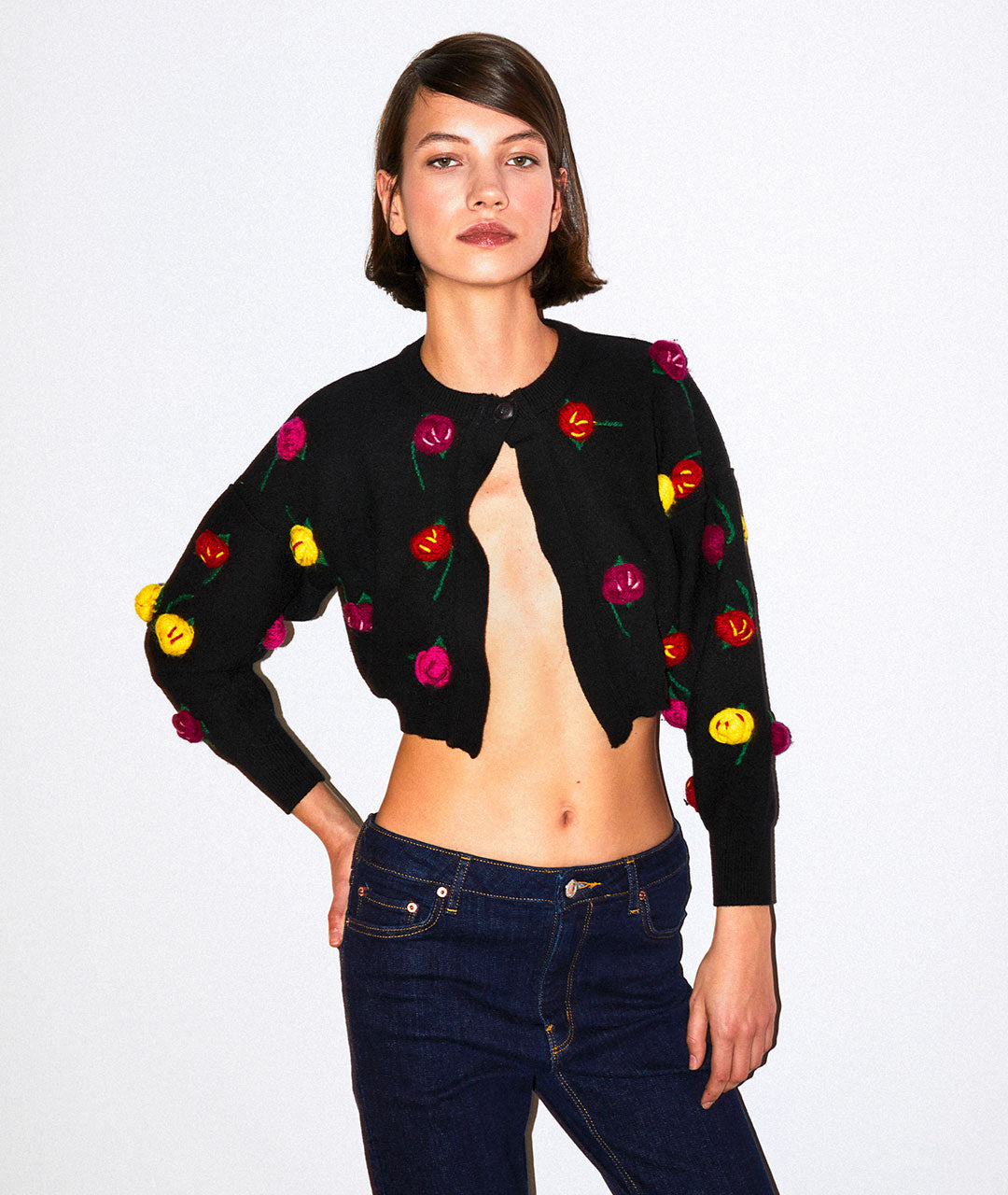 Vintage Sonia Rykiel Cropped Wool Cardigan – Pop + Sandy