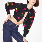 Vintage Sonia Rykiel Cropped Yün Hırka