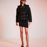 Vintage Versace Jeans Couture F/W 1993 Medusa Button Quilted Ceket/Mont