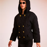Vintage Versace Jeans Couture F/W 1993 Medusa Button Quilted Ceket/Mont