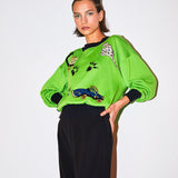 Vintage Escada İşleme Detaylı Kazak