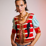 Vintage Moschino Couture "Cruise Me Baby" Venice Bluz