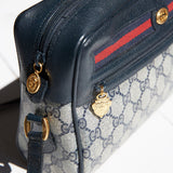 Vintage Gucci Ophidia Navy Monogram Çanta