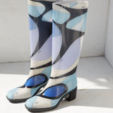 Emilio Pucci Alex Print Rain Boots 