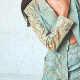 Vintage Gianni Versace Couture F/W 1994 Python Etek Takım