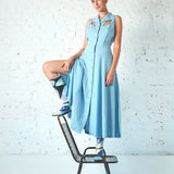 Vintage Escada Keten Elbise