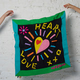 Vintage Moschino Heart & Love İpek Eşarp